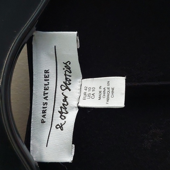 & Other Stories Belted Wrap Midi Dress - 10 Quiet Luxury Wedding Guest Nwot - Picture 3 of 12